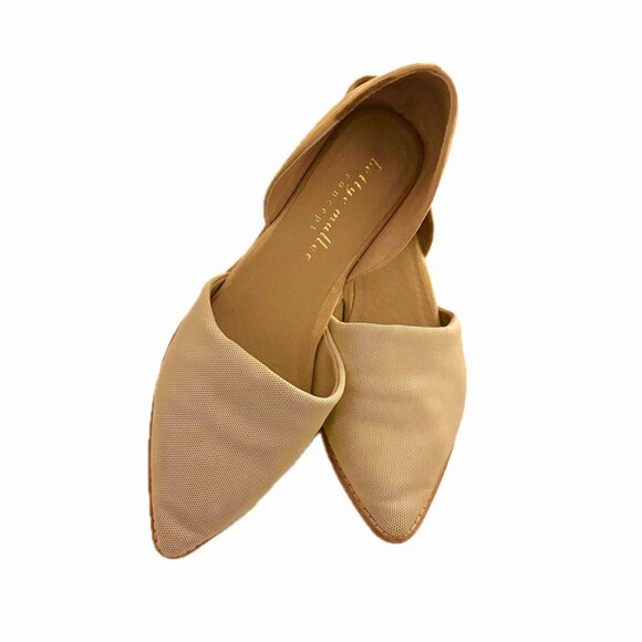 Bettye Muller Concept d"Orsay Flats Pointed Toe 1/2" Heel Light Beige Size 7.5M - Picture 2 of 8